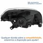 Farol Principal Renault Sandero 2012 2013 2014 Máscara Cromada Lado Esquerdo Motorista