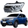 Farol Renault Sandero 2020 2021 2022 Com Led 3 Riscos Lado Esquerdo Motorista