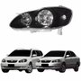 Farol Toyota Corolla Fielder 2003 Até 2008 Máscara Negra Lado Esquerdo Motorista