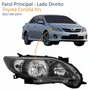 Farol Toyota Corolla Xrs 2012 Até 2014 Máscara Negra Lado Direito Passageiro