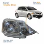 Farol Principal Toyota Etios 2012 Até 2019 Máscara Cromada Lado Direito Passageiro