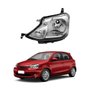 Farol Toyota Etios 2012 Até 2020 Máscara Cromada Carcaça Preta Lado Esquerdo Motorista