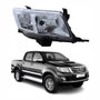 Farol Toyota Hilux Srv 2012 Até 2015 Máscara Cromada Lado Direito Passageiro