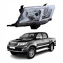 Farol Toyota Hilux Srv 2012 Até 2015 Máscara Cromada Lado Esquerdo Motorista