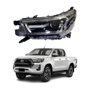 Farol Toyota Hilux Srv 2021 Até 2023 Com Led Com Aro Cromado Lado Esquerdo Motorista