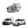 Farol Fiat Uno Way Vivace Fiorino 2010 Até 2019 Máscara Cromada Lado Esquerdo Motorista