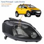 Farol Vw Crossfox 2005 Até 2010 Máscara Negra Lado Direito Passageiro