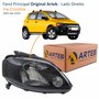 Farol Vw Crossfox 2005 Até 2010 Original Arteb Máscara Negra Lado Direito Passageiro