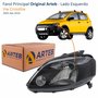 Farol Vw Crossfox 2005 Até 2010 Original Arteb Máscara Negra Lado Esquerdo Motorista