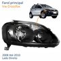 Farol Principal Vw Crossfox 2008 2009 2010 Máscara Negra Lado Direito Passageiro