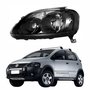 Farol Principal Vw Crossfox 2008 2009 2010 Máscara Negra Lado Esquerdo Motorista