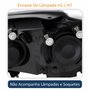 Farol Vw Crossfox 2011 Até 2014 Original Arteb Máscara Negra Lado Direito Passageiro