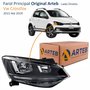 Farol Vw Crossfox 2015 Até 2019 Original Arteb Friso Preto Lado Direito Passageiro