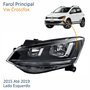 Farol Vw Crossfox 2015 Até 2019 Friso Preto Lado Esquerdo Motorista
