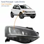 Farol Vw Crossfox 2015 Até 2019 Máscara Negra Friso Cromado Lado Direito Passageiro