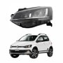 Farol Vw Crossfox 2015 Até 2019 Máscara Negra Friso Cromado Lado Esquerdo Motorista
