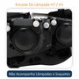 Par Farol Vw Crossfox 2015 Até 2019 Original Arteb Máscara Negra Friso Cromado
