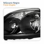 Farol Principal Vw Crossfox Fox Spacefox 2008 2009 2010 Máscara Negra Lado Esquerdo Motorista