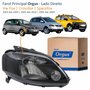 Farol Vw Fox 2003 Até 2009 Crossfox 2005 Até 2010 Spacefox 2005 Até 2009 ORGUS Máscara Negra Lado Direito Passageiro