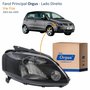 Farol Vw Fox 2003 Até 2009 ORGUS Máscara Negra Lado Direito Passageiro