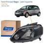 Farol Vw Fox 2003 Até 2009 ORGUS Máscara Negra Lado Esquerdo Motorista