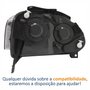 Farol Principal Vw Fox 2008 2009 2010 Máscara Negra Lado Esquerdo Motorista