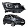 Farol Vw Fox 2015 Até 2019 Original Arteb Friso Preto Lado Direito Passageiro