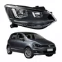 Farol Vw Fox 2015 Até 2019 Original Friso Preto Lado Direito Passageiro
