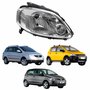 Farol Vw Fox Crossfox Spacefox 2003 Até 2010 Máscara Cromada Lado Direito Passageiro