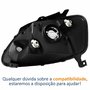 Farol Vw Fox Crossfox Spacefox 2003 Até 2010 Máscara Cromada Lado Direito Passageiro