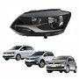 Farol Vw Fox Spacefox Crossfox 2011 Até 2014 Máscara Negra Lado Esquerdo Motorista