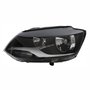 Farol Vw Fox Spacefox Crossfox 2011 Até 2014 Máscara Negra Lado Esquerdo Motorista