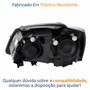Farol Vw Fox Spacefox Crossfox 2011 Até 2014 Original Arteb Máscara Negra Lado Direito Passageiro