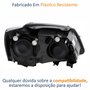 Farol Vw Fox Spacefox Crossfox 2011 Até 2014 Original Arteb Máscara Negra Lado Esquerdo Motorista