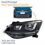 Farol Vw Fox Spacefox Crossfox 2015 Até 2019 Friso Preto Lado Esquerdo Motorista