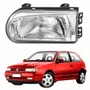 Farol Vw Gol G2 1995 Até 1999 Foco Simples Máscara Cromada Lado Esquerdo Motorista