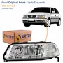 Farol VW Gol G3 1999 Até 2005 Foco Duplo Máscara Cromada ARTEB Lado Esquerdo Motorista