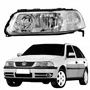 Farol VW Gol G3 1999 Até 2005 Foco Duplo Máscara Cromada Lado Esquerdo Motorista