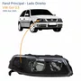 Farol Vw Gol G3 1999 Até 2005 Foco Duplo Máscara Negra Lado Direito Passageiro