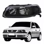 Farol VW Gol G3 1999 Até 2005 Foco Duplo Máscara Negra Lado Esquerdo Motorista