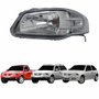 Farol Vw Gol G4 2005 Até 2008 Parati G4 2005 Até 2012 Saveiro G4 2005 Até 2009 Mascara Cinza Claro Lado Esquerdo Motorista