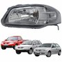 Farol Principal Vw Gol Parati Saveiro 2005 Até 2012 Máscara Cinza Lado Esquerdo Motorista
