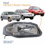 Farol Principal Vw Gol Parati Saveiro 2005 Até 2012 Máscara Cinza Lado Direito Passageiro