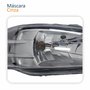 Farol Principal Vw Gol Parati Saveiro 2005 Até 2012 Máscara Cinza Lado Esquerdo Motorista