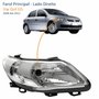 Farol Vw Gol G5 2008 Até 2012 Máscara Cromada Lado Direito Passageiro