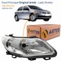 Farol Vw Gol G5 2008 Até 2012 Original Arteb Máscara Cromada Lado Direito Passageiro