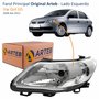 Farol Vw Gol G5 2008 Até 2012 Original Arteb Máscara Cromada Lado Esquerdo Motorista