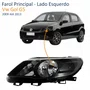 Farol Vw Gol G5 2009 Até 2013 Máscara Negra Lado Esquerdo Motorista