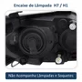 Farol Vw Gol G5 2009 Até 2013 Máscara Negra Lado Esquerdo Motorista