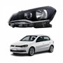 Farol Vw Gol G6 2013 Até 2016 Foco Duplo Máscara Negra Lado Esquerdo Motorista